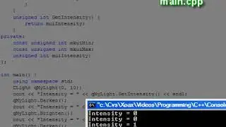 C plus plus Console Lesson 34  - Public and Private Members