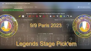 9/9 Paris 2023 Legends Stage Pick'em