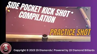 Side Pocket Kick Shot Compilation