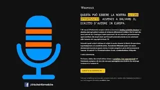 Wikipedia Italia oscurata per protesta contro la nuova normativa europea sul copyright