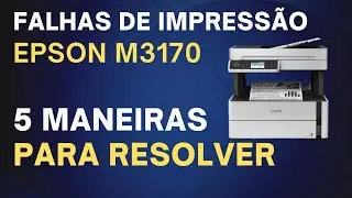 5 PASSOS para RESOLVER Falhas de Impressão. Impressora Epson M3170