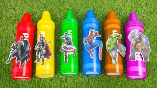 AVENGERS CRAYONS TOYS/Action Figures/Unboxing/Cheap Price/Ironman,Hulk,Thor, Spiderman/Toys #7