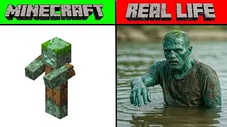 MINECRAFT MOBS AND ITEMS IN REAL LIFE | MINECRAFT VS REAL LIFE