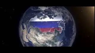 Футаж планета карта Россия 