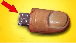 Сделал Корпус для флешки своими руками  Как сделать  USB Flash Drive is made of Epoxy Resin