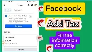 Facebook Payout Account Setup 2024 | Facebook Tax Information Setup