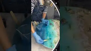 Рисуем море смолой. Resinart. Яна Мартынова