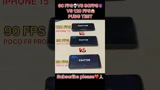 POCO F6 PRO 😈(1200FPS) vs iPHONE 15💀(120FPS) VS POCO X6😱(60FPS) 