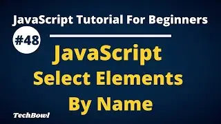 Select Elements By Name in JavaScript | Document Object Methods in JavaScript tutorial (Hindi)