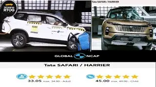 Tata Safari & Harrier 5 stars Safety rating in Global NCAP crash test Video