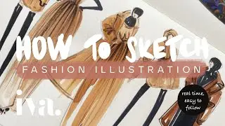 MAX MARA Fashion Illustration under 5 min?! REAL TIME Sketching | Studio Iva