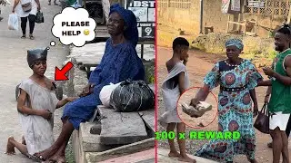 LITTLE BOY ASKING FOR HELP IN THE HOOD - 100K REWARD FOR ANY KIND HEART WHO WILL HELP HIM 😳