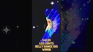 LED Lights Belly Dance Isis Wings #shorts #IsisWings #viral #trending #2023 #bellydance #ledlights