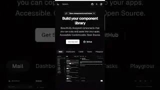 Melhor biblioteca UI - Shadcn. #desenvolvedores #ui #uidesign #frontend #tailwindcss #css3 #design