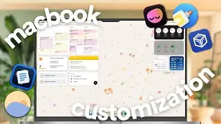 2025 macbook setup 🌷 customization, settings, widgets, productivity apps, etc!