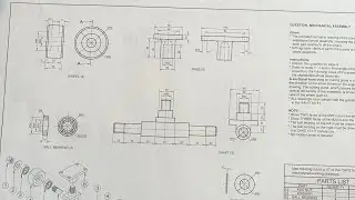 Mechanical Assembly Drawing ✍️Grade 11/Past 1