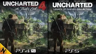 Uncharted: Legacy of Thieves Collection PS5 vs PS4Pro | Direct Comparison