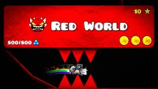 Прохожу ПЕРВЫЙ ЭКСТРИМ ДЕМОН Red World в Geometry Dash