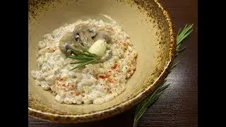 Орзотто с шампиньонами | Перлотто со сливками и грибами | Перловка с шампиньонами