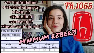 AYT FENİ NASIL FULLEDİM? BÜTÜN FORMÜLLERİ EZBERLEME! (17)