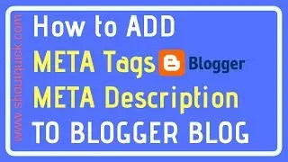create new meta Tags & meta Description to your blog