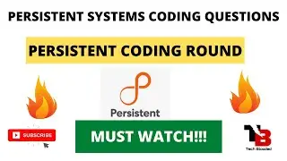Persistent Systems Important Coding Questions | Persistent 2021 Drive | Placement Preparation