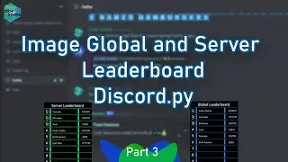 Image Global and Server Leaderboard Economy Bot || Discord.py