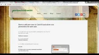 How to add new user in CentOS and allow root permission for new user