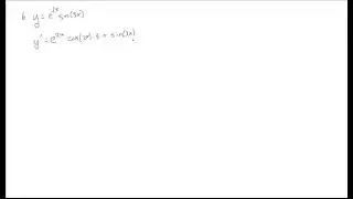 Derivative of product of exponential and trig functions - ws6