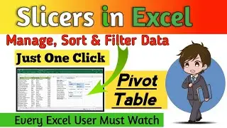 How to Use Slicer in Excel ? Create Multiple Slicers in Excel and Manage Data in just One Click