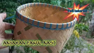 Tutorial anyaman bakul dari bambu #caramembuatanyaman #tasanyamanplastik @DavazkaYoutube