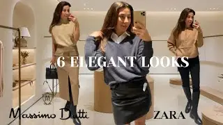 6 Elegant Looks To wear in Autumn&Winter| Massimo Dutti & Zara Try On|