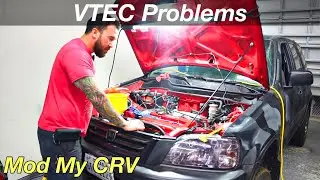 B20 VTEC Guide Finished Its Got  Problems  / Mod my CRV Rd1 B16 Head swap