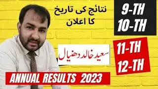 Annual Results 9th , 10th ,11th and 12th 2023.