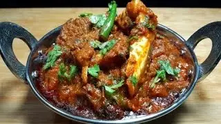 Balti gosht recipe | dhaba style balti gosht 
