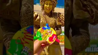 Trio Gel and other gift part 3 Gold Lady #trending #disney #shorts #viral #goldstatue #statue #reels