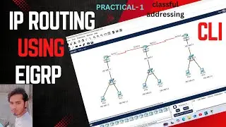 E.I.G.R.P. Configuration: Setting Up 3 Routers, 3 Switches, and 6 PCs with CLI | Only CLI Practical