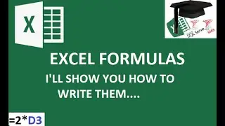 Excel tutorial - Introduction to formulas - writing maths formulas