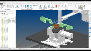 Powermill - симулятор станка для 3d принтера .5-ти осевой станок.