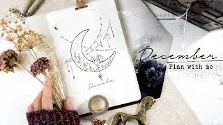 December Bullet Journal Setup | Moon and Stars