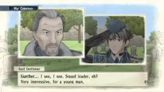 Valkyria Chronicles War Cemetery Cutscene