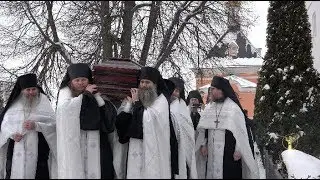 Отпевание и погребение наместника Оптиной пустыни архим. Венедикта (Пенькова)