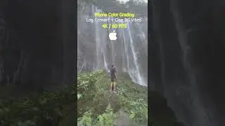 iPhone log convert & color grading cine vibe