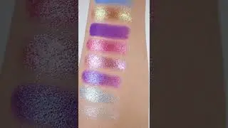 RICK AND MORTY X GLAMLITE 30 SHADE Palette Finger & Brush Live Swatches
