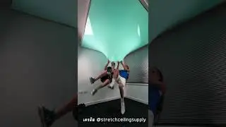 การติดตั้งเพดานยืดหยุ่น สวยมาก และ ไม่มีวันขาด !? 😍😍 #shorts #เล่าเรื่อง #viralvideo