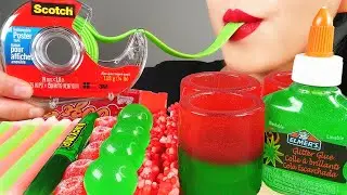 ASMR DIY EDIBLE SCHOOL SUPPLIES, JELLO CUPS, NIK L NIP, WATERMELON COLOR PRANK SNEAK FOOD INTO CLASS