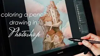 Transforming a Pencil Drawing into a Colorful Illustration with Photoshop