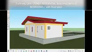 ONE STOREY RESIDENTIAL BUILDING WITH 2 BEDROOMS