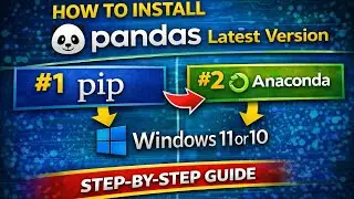How to Install Pandas Latest version on Windows 11 or 10 using pip and Anaconda