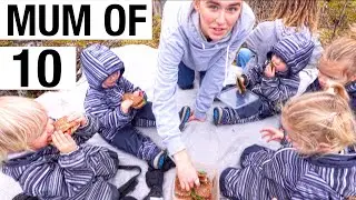 HOW TO MAKE A BREAD SALAD / MOM OF 10 / VLOG